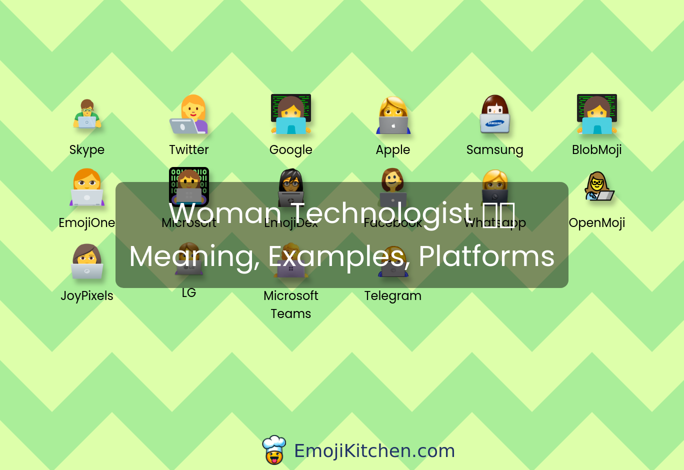 Woman Technologist Emoji Meaning Info Stats Emojikitchen