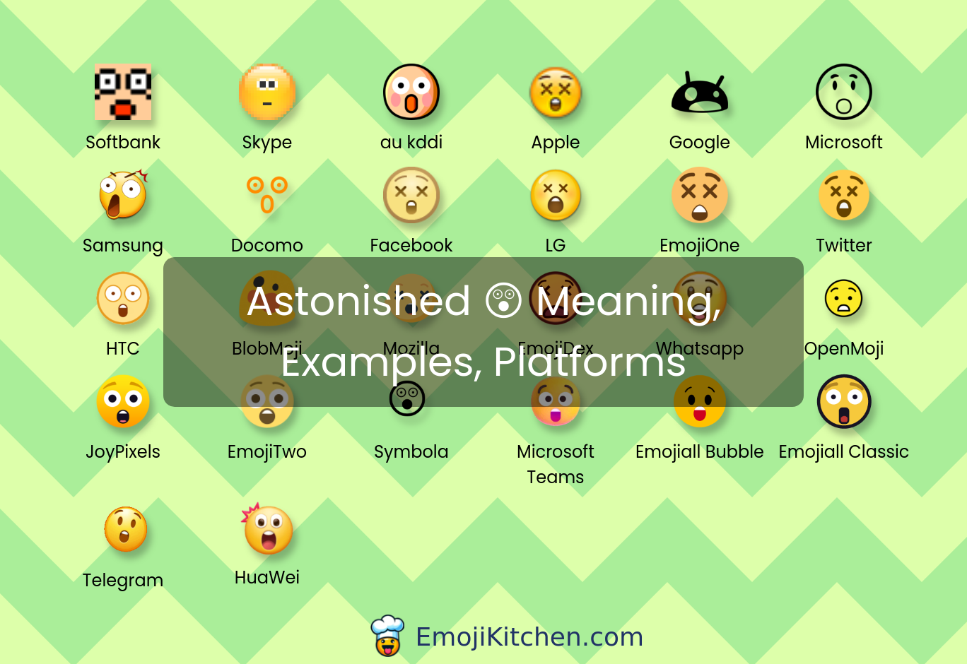 😲 astonished emoji meaning, info, stats - EmojiKitchen