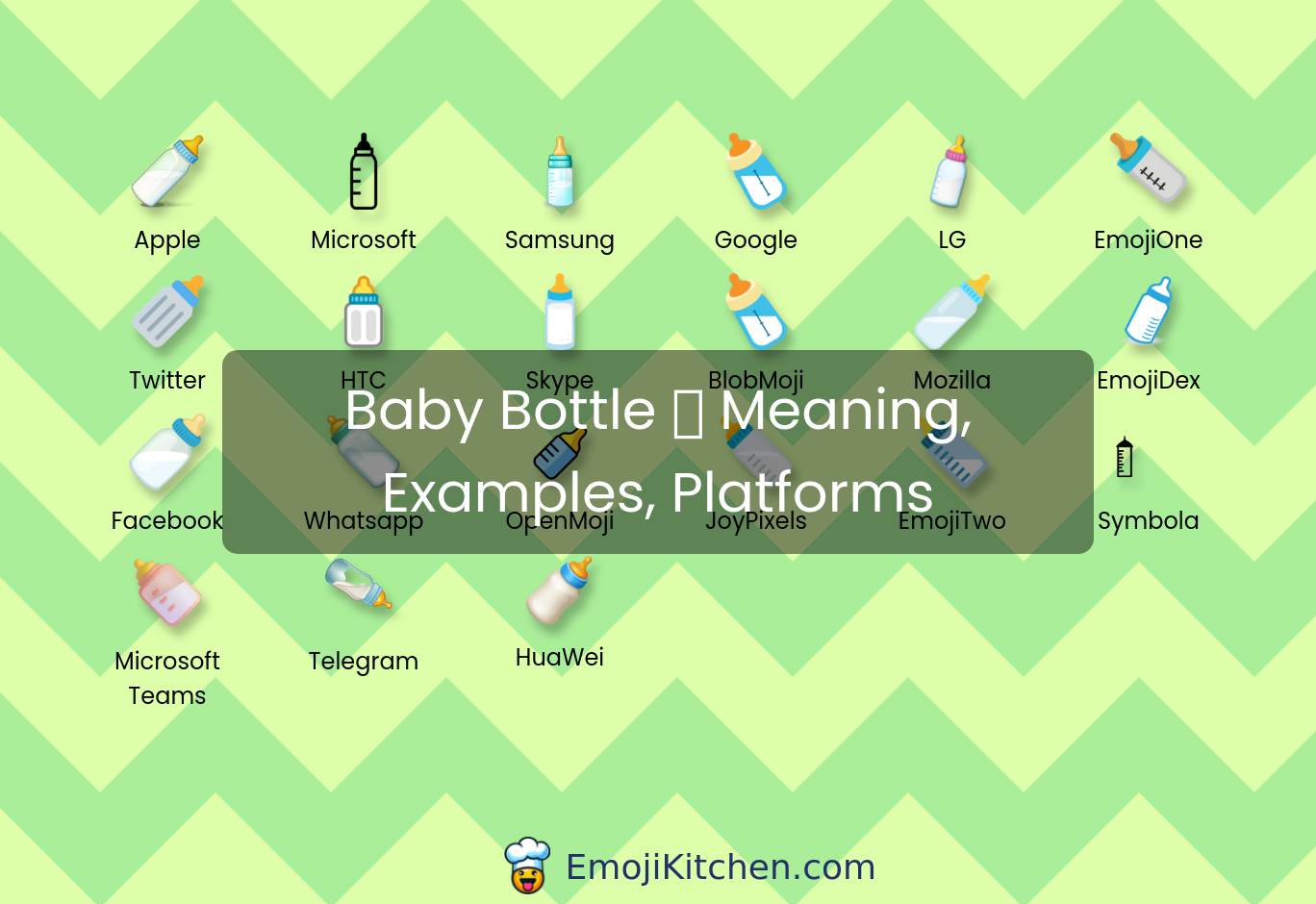 🍼 baby bottle emoji meaning, info, stats - EmojiKitchen