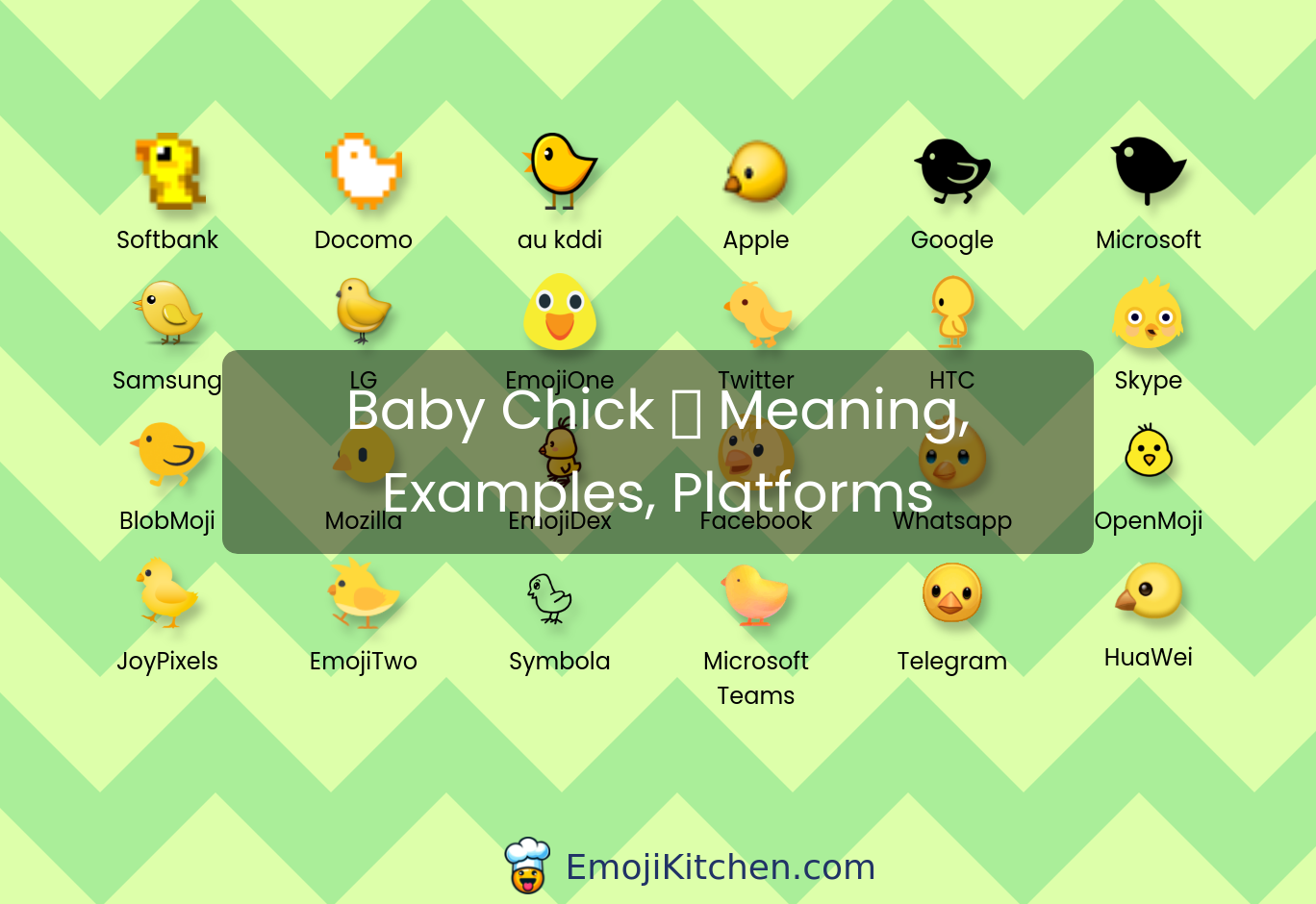 🐤 baby chick emoji meaning, info, stats - EmojiKitchen