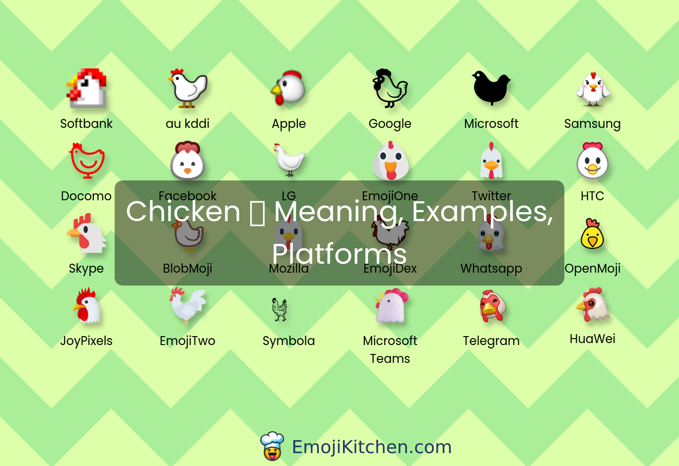 🐔 chicken emoji meaning, info, stats - EmojiKitchen