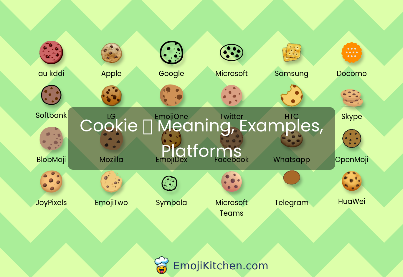 🍪 cookie emoji meaning, info, stats - EmojiKitchen