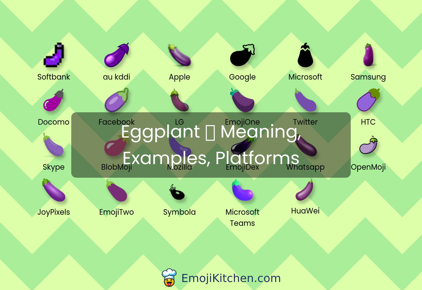 🍆 eggplant emoji meaning, info, stats - EmojiKitchen