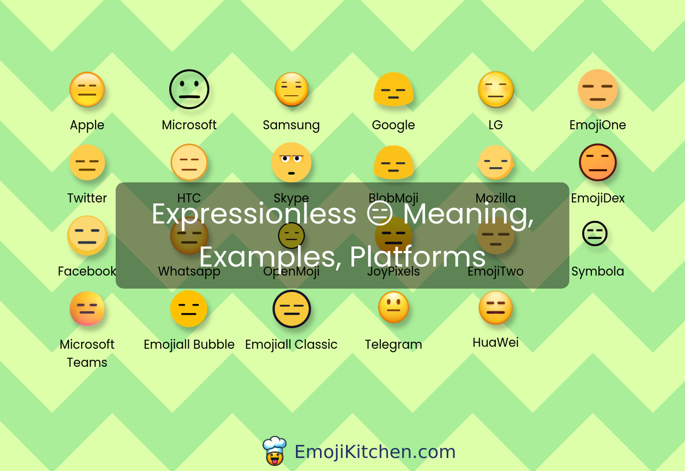 😑 expressionless emoji meaning, info, stats - EmojiKitchen