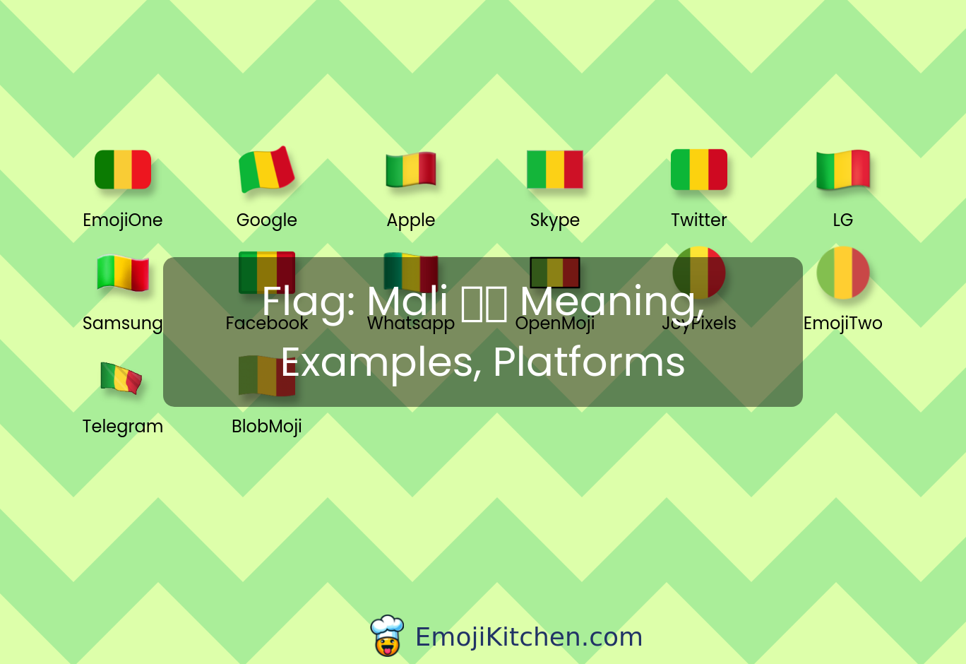 🇲🇱 flag: Mali emoji meaning, info, stats - EmojiKitchen