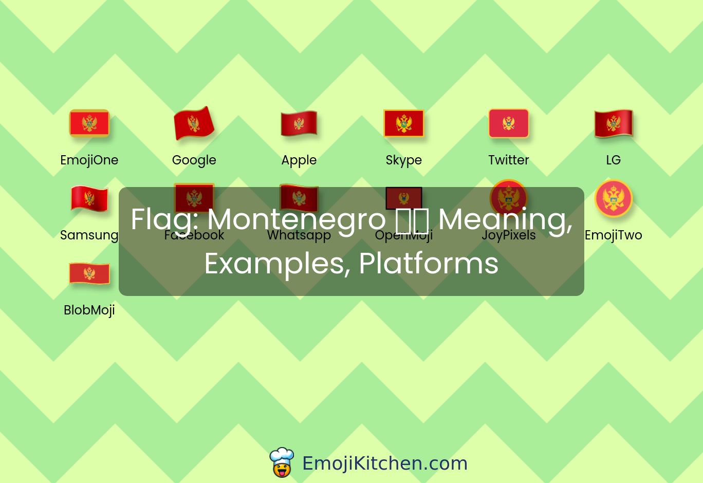 🇲🇪 flag: Montenegro emoji meaning, info, stats - EmojiKitchen