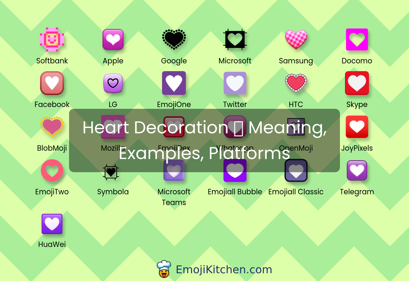 💟 heart decoration emoji meaning, info, stats - EmojiKitchen