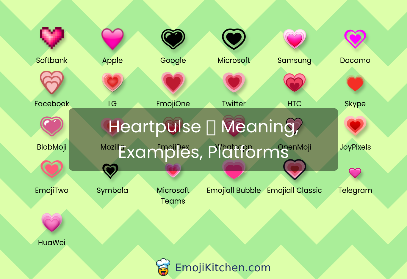 💗 heartpulse emoji meaning, info, stats - EmojiKitchen