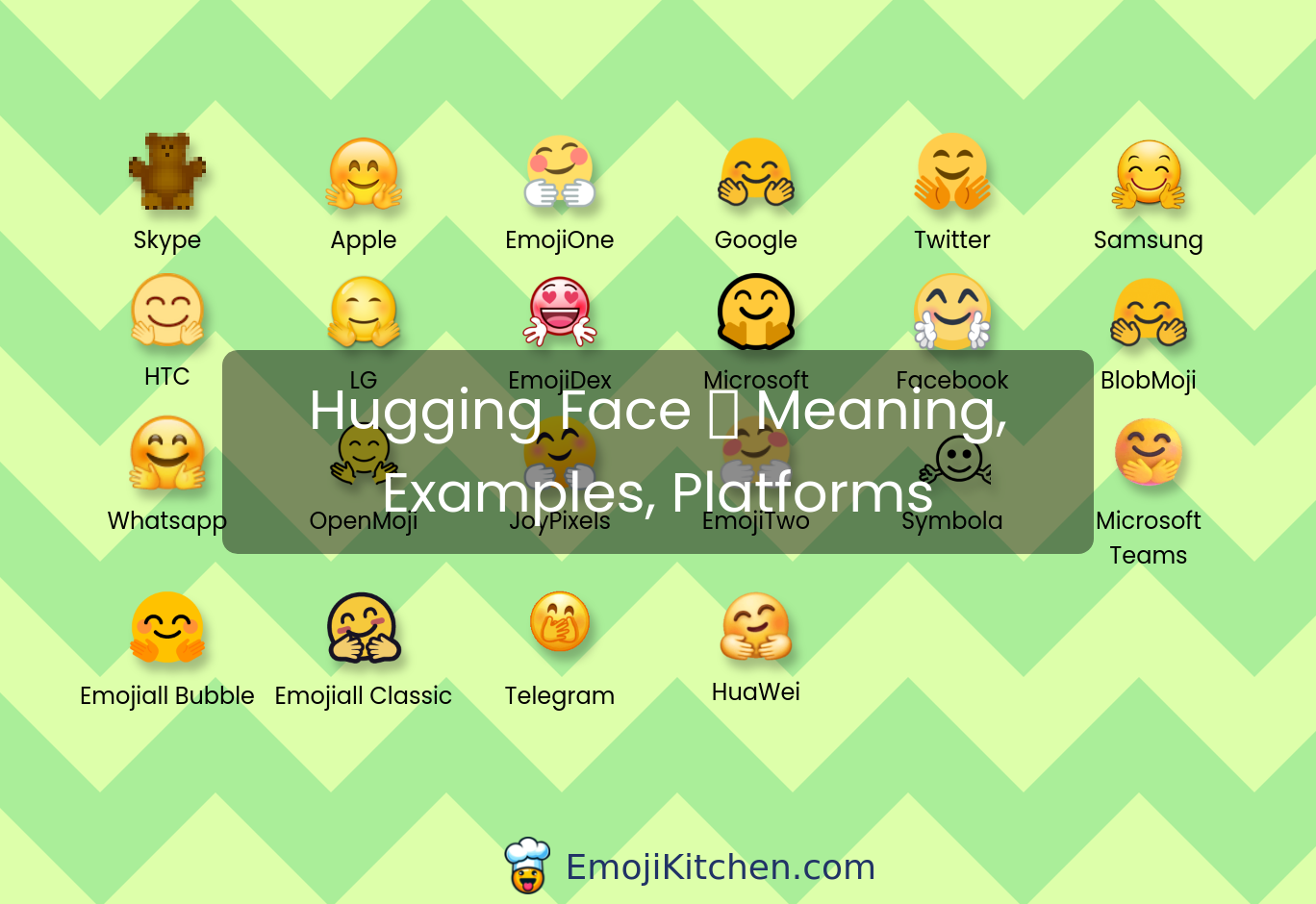 🤗 hugging face emoji meaning, info, stats - EmojiKitchen