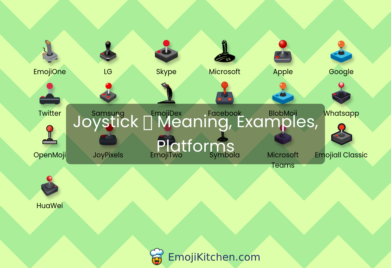 🕹️ joystick emoji meaning, info, stats - EmojiKitchen