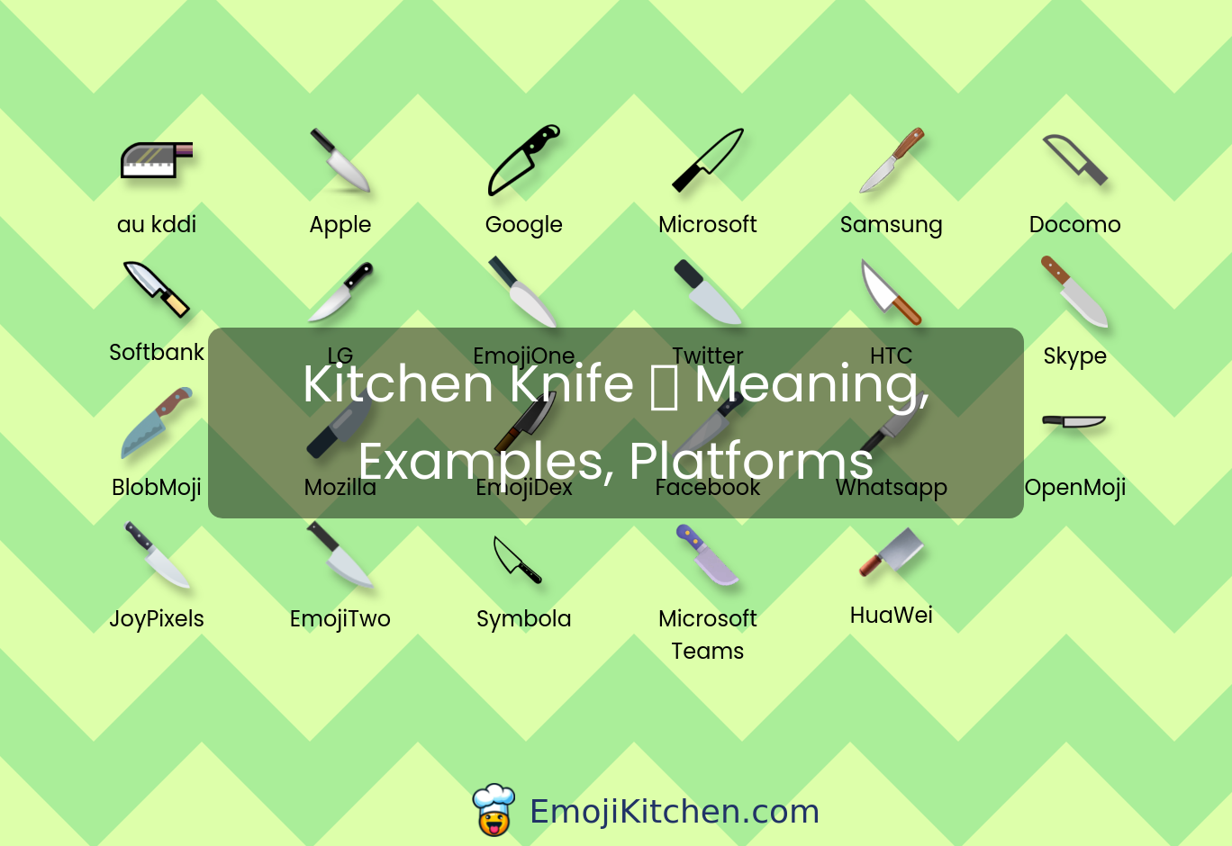 🔪 kitchen knife emoji meaning, info, stats - EmojiKitchen