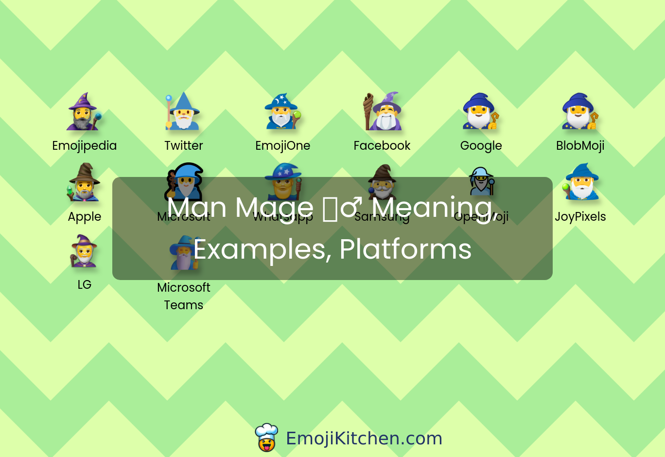 🧙‍♂️ man mage emoji meaning, info, stats - EmojiKitchen