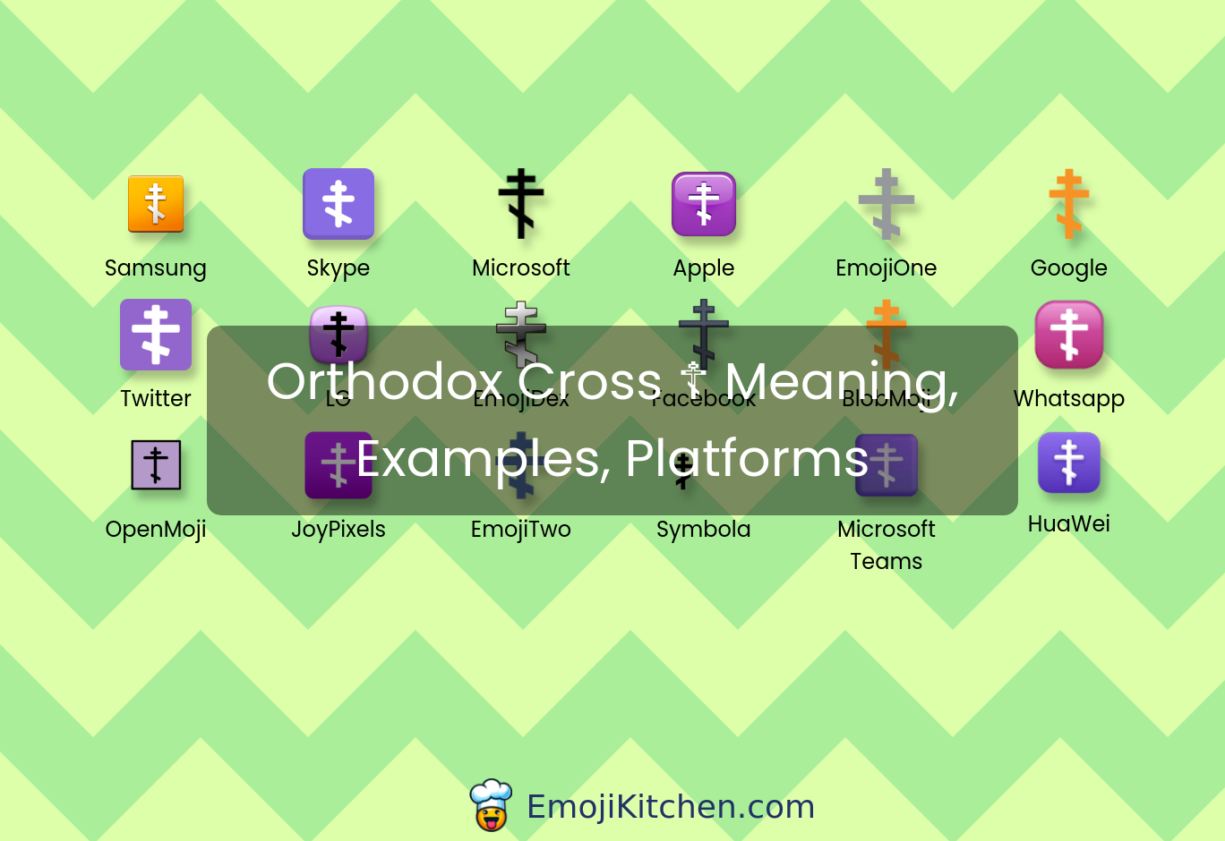 ☦️ orthodox cross emoji meaning, info, stats - EmojiKitchen