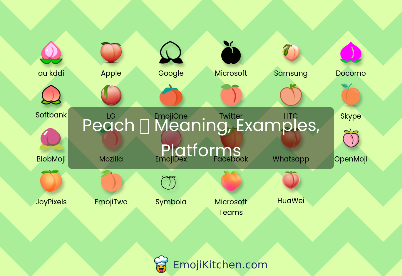 🍑 Peach Emoji Meaning, Info, Stats - Emojikitchen