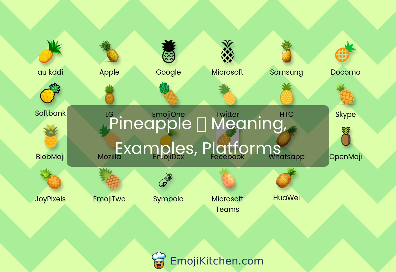 🍍 pineapple emoji meaning, info, stats - EmojiKitchen