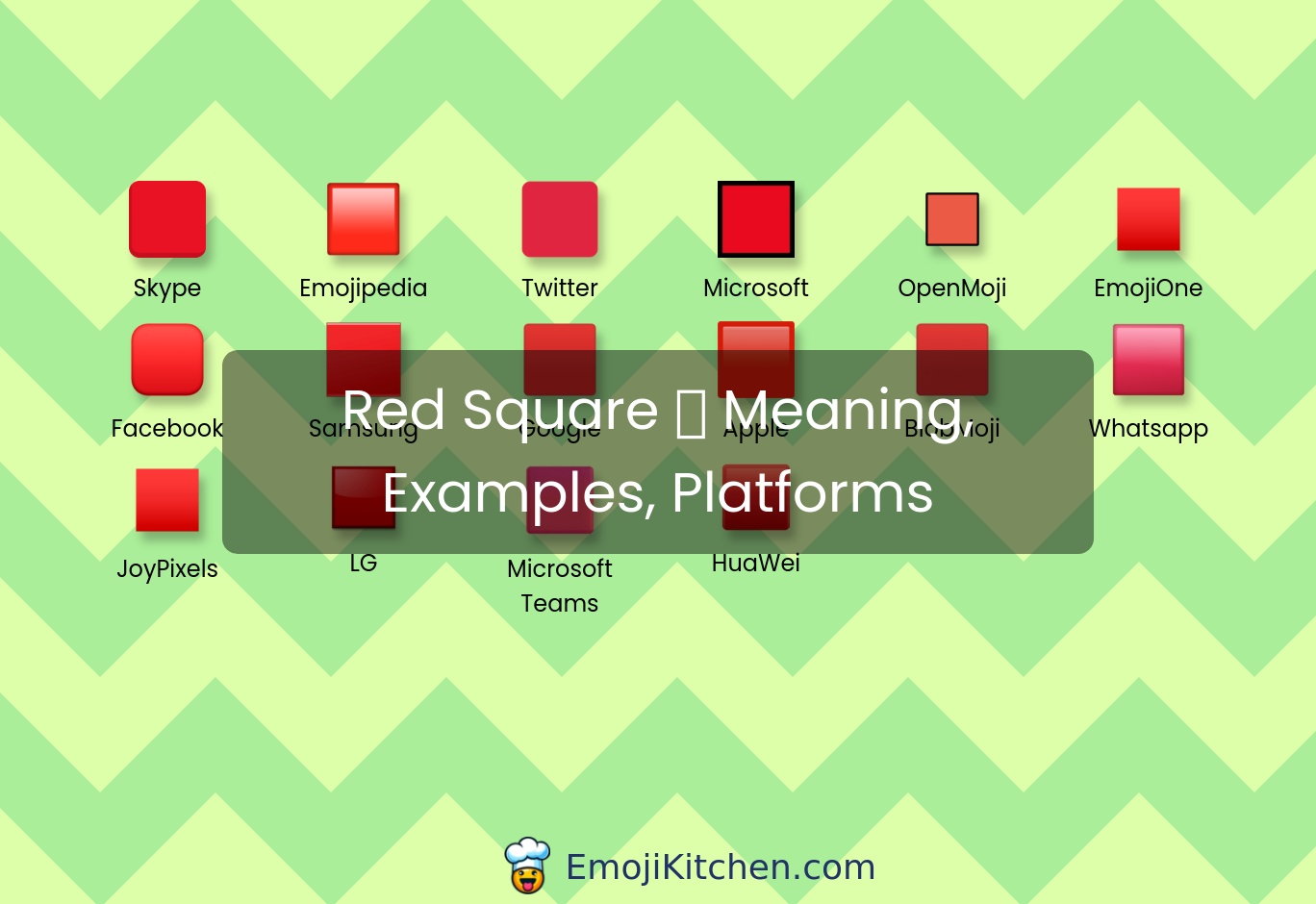 🟥 red square emoji meaning, info, stats - EmojiKitchen