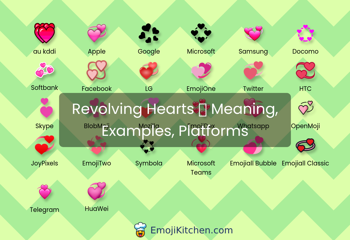 💞 revolving hearts emoji meaning, info, stats - EmojiKitchen