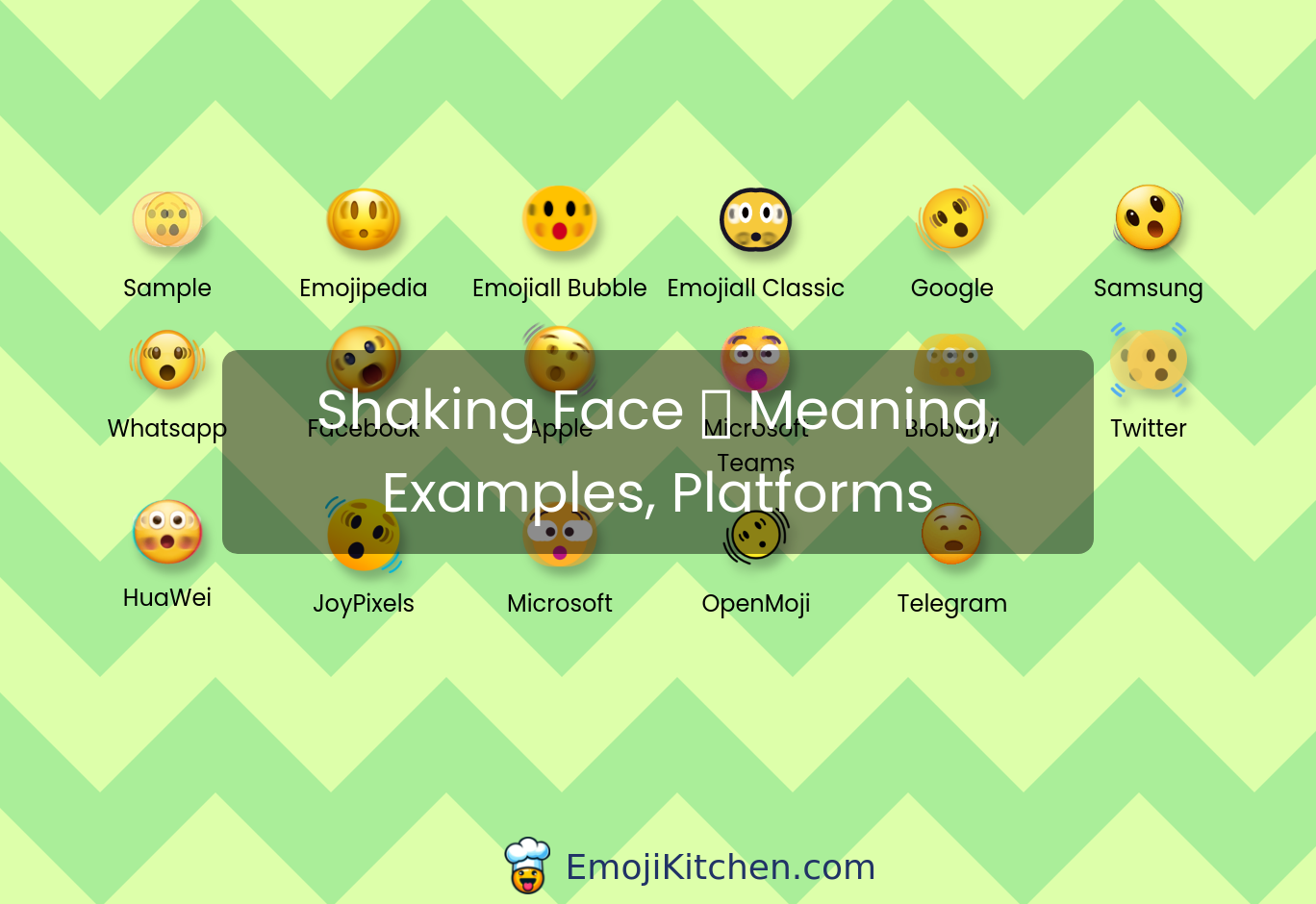 shaking face emoji meaning, info, stats - EmojiKitchen