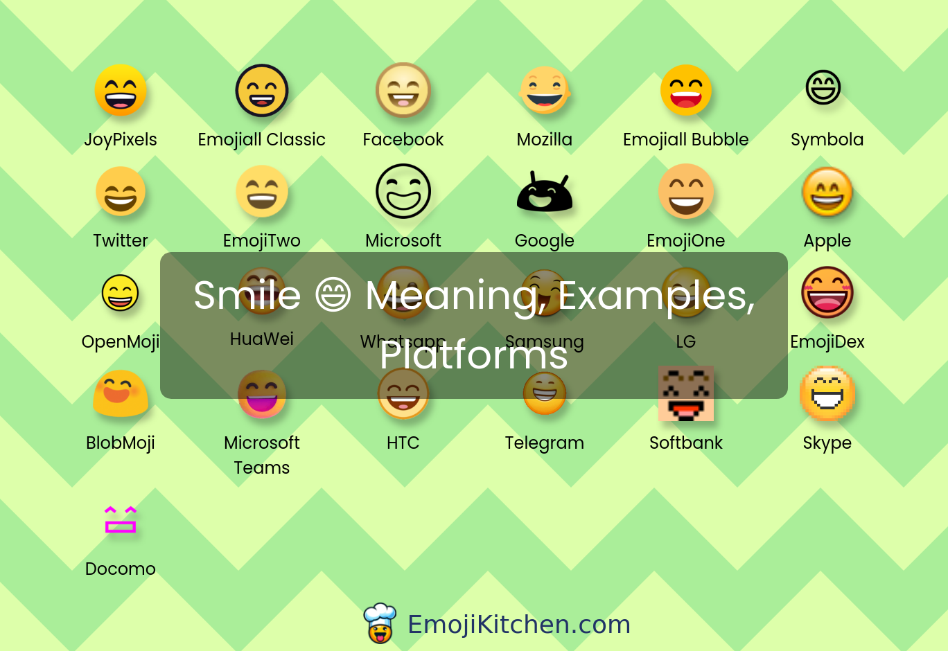 😄 smile emoji meaning, info, stats - EmojiKitchen