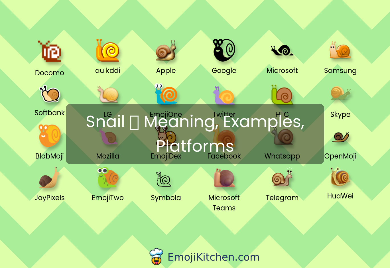 🐌 snail emoji meaning, info, stats - EmojiKitchen