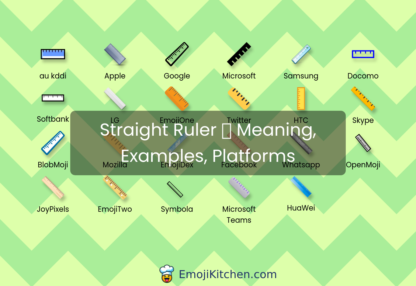 📏 straight ruler emoji meaning, info, stats - EmojiKitchen