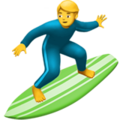 man surfing on platform Apple