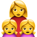 family: woman, girl, girl on platform Apple