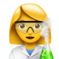 woman scientist on platform Apple