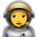 woman astronaut on platform Apple