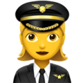 woman pilot on platform Apple
