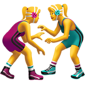 women wrestling on platform Apple