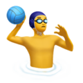 man playing water polo on platform Apple