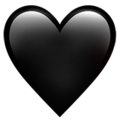 black heart on platform Apple