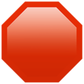 octagonal sign on platform Apple