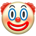 clown face on platform Apple