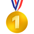 first place medal on platform Apple