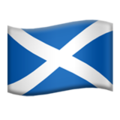 flag: Scotland on platform Apple