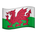 flag: Wales on platform Apple