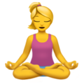 person in lotus position on platform Apple