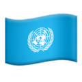 flag: United Nations on platform Apple