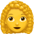 woman: curly hair on platform Apple