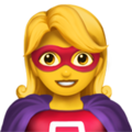 woman superhero on platform Apple