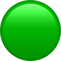 green circle on platform Apple