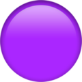 purple circle on platform Apple