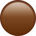 brown circle on platform Apple