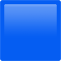 blue square on platform Apple