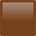 brown square on platform Apple
