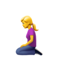 woman kneeling on platform Apple