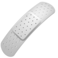 adhesive bandage on platform Apple