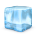 ice cube on platform Apple